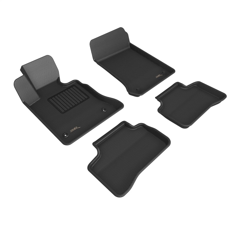 Mercedes-Benz GLK 350 Floor Mat Set - Front and Rear - 3D MAXpider - Kagu - Black - `10-`12